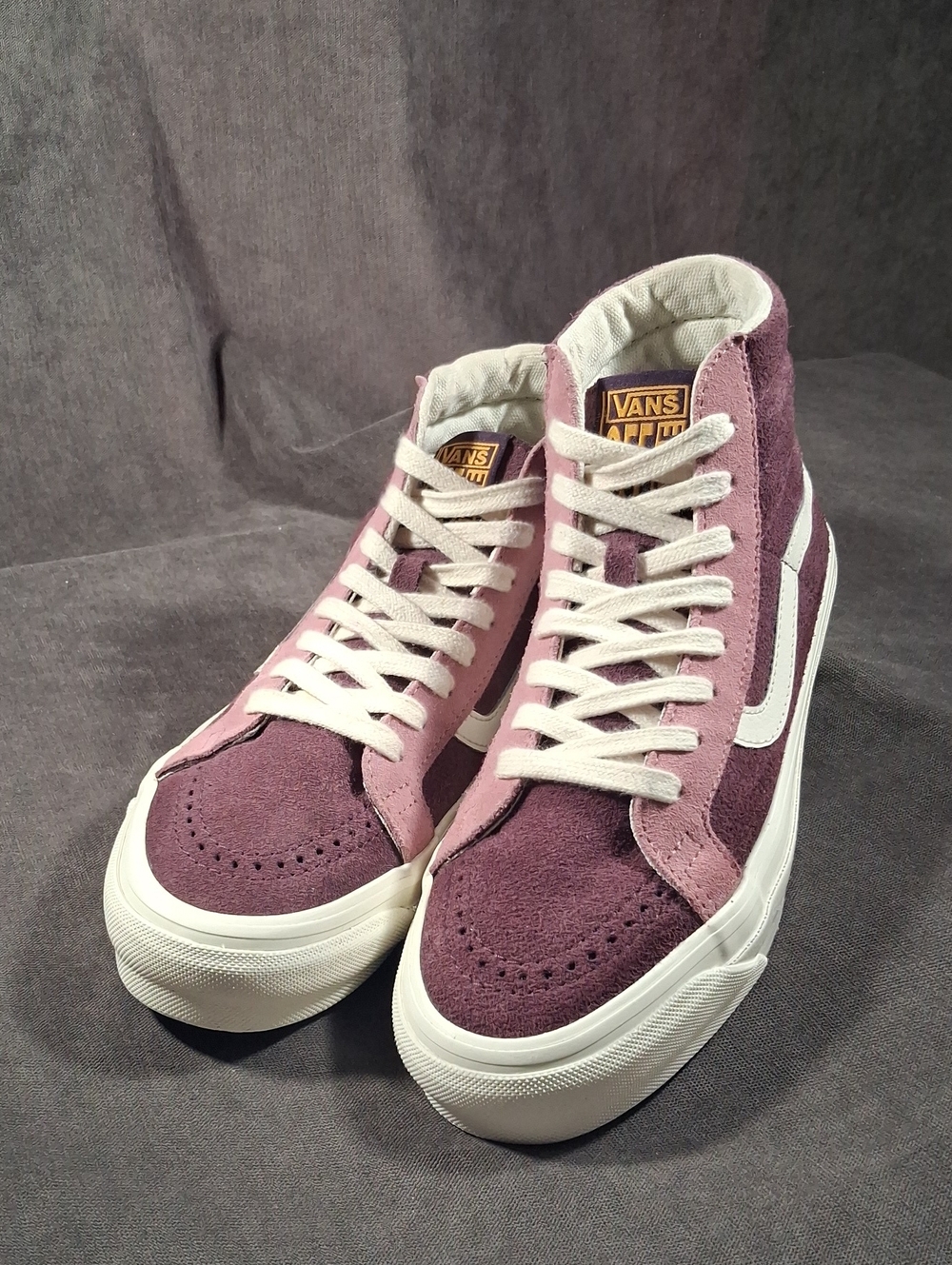 Vans Sk8-Hi Reissue Light Dark Purple Suede Sample Lace Up Sneakers VG US 7